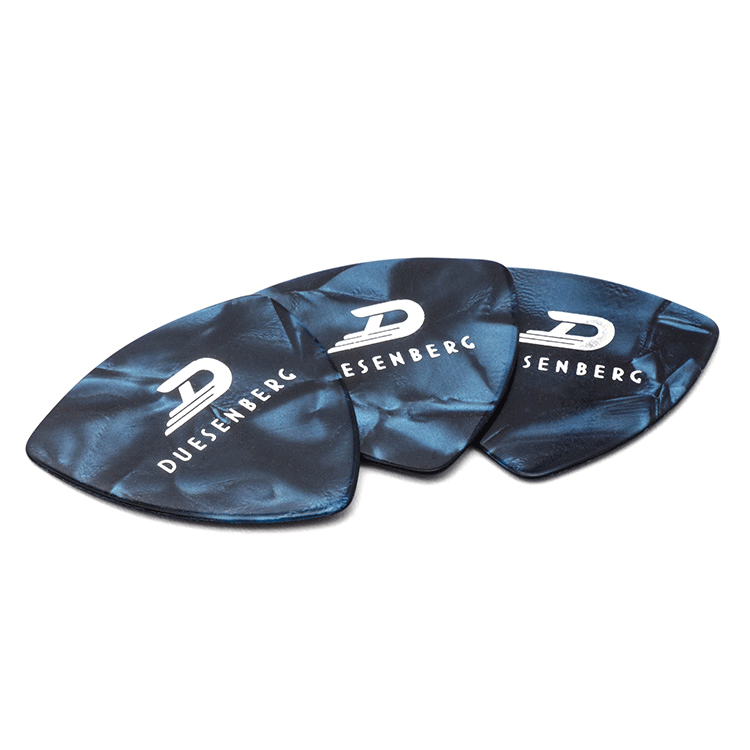Duesenberg Celluloid Picks, Blue Pearl (Large)