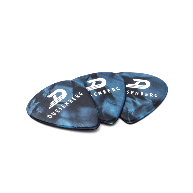 Duesenberg Celluloid Picks, Blue Pearl