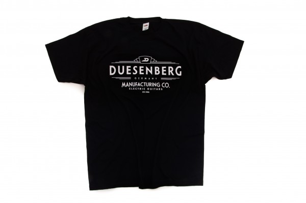 Duesenberg T-Shirt "Manufacturing Co." Black (unisex)